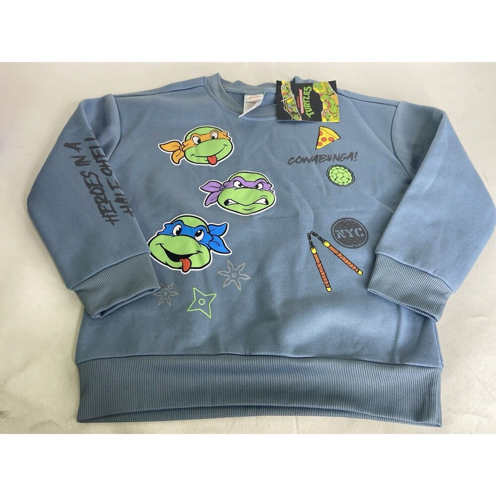 Teenage Mutant Ninja Turtles TMNT Pullover Sweatshirt Boys Size 5